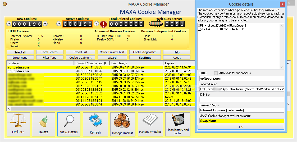 maxa cookie manager free